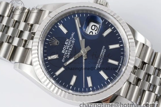 MiroTime 0512 BestValue DateJust 36 SS 116234 VSF 1:1 Best Edition 904L Steel Blue Stick Dial on Jubilee Bracelet VS 2091